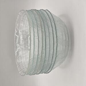 Arcoroc Canterbury Crocus Clear Glass Soup/Cereal Bowls- Set of 8